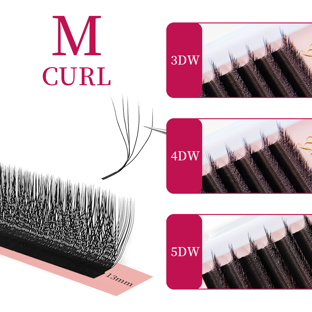 Eyelash Extension Human Hair - رموش صناعية طبيعية ناعمة من نوع