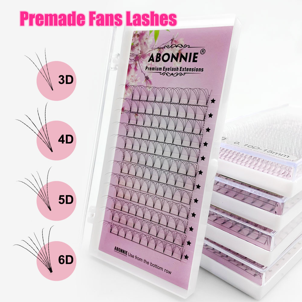 ABONNIE المخملية قصيرة الجذعية - مراجعة Eyelash Extension Human Hair وسعره