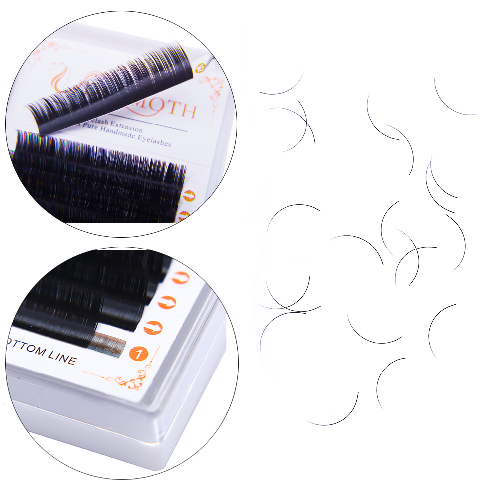 DOSMOTH 10 صناديق 16 صفوف 7-16 - مراجعة Eyelash Extension For Asian Eyes وسعره
