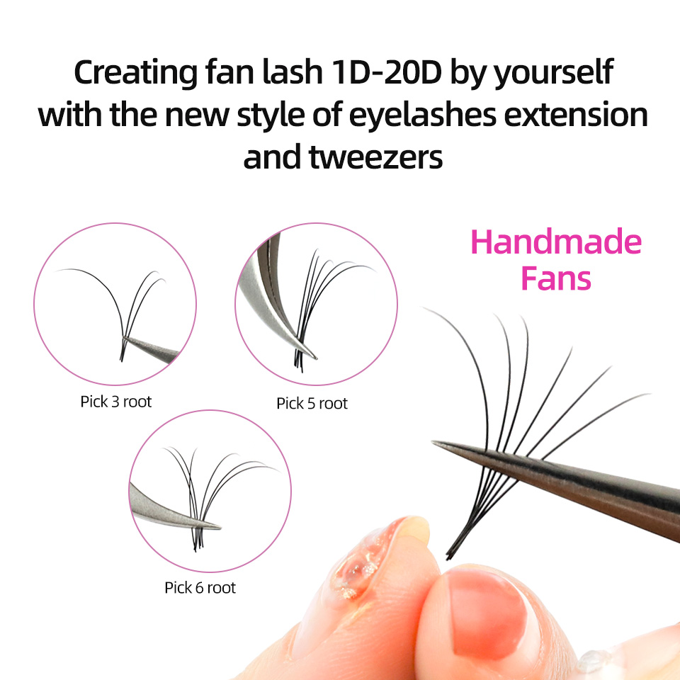 RUJADE 5 حالات/مجموعة ملحقات ر - مراجعة Eyelash Extension Human Hair وسعره